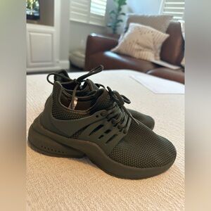 Kids - Olive Green Athletic Sneakers